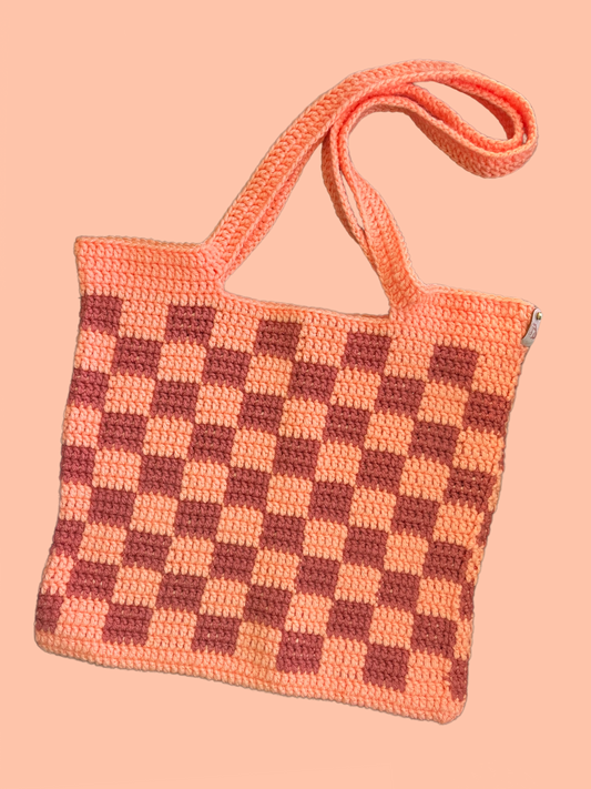 Checkered Tote Bag